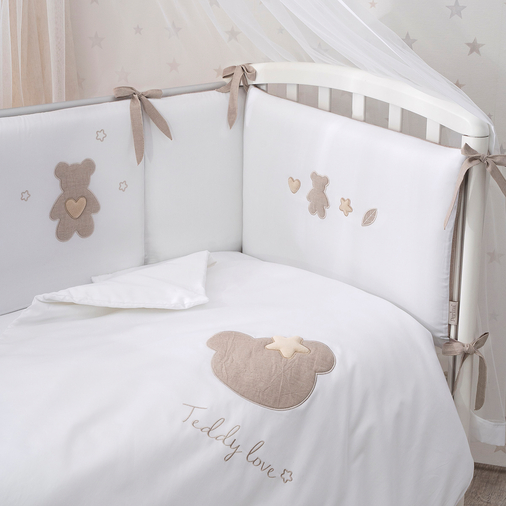 Perina Teddy Love Sand - Baby bedding set - image 2 | Labebe