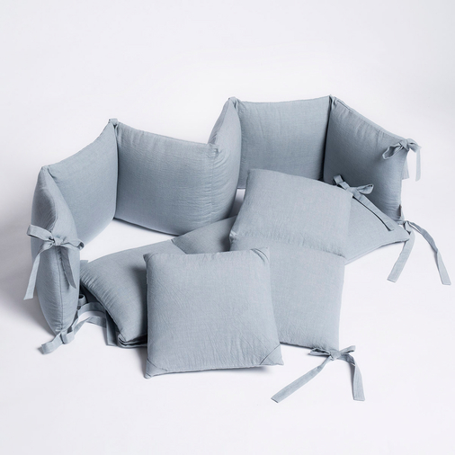 Perina Soft Cotton Blue - Side Bumpers - image 4 | Labebe