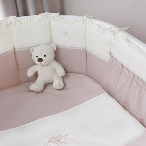 Perina Estelle Oval - Комплект детского постельного белья для круглой и овальной кроватки - изображение 4 | Labebe