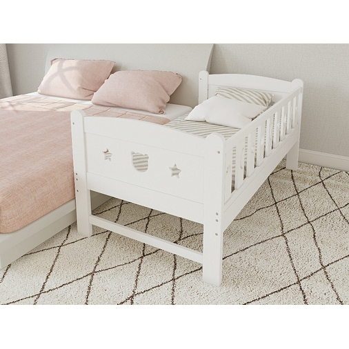 SKV Company Giovanni Dream White - Teen Wooden bed - image 2 | Labebe