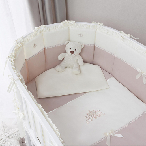 Perina Estelle Oval - Комплект детского постельного белья для круглой и овальной кроватки - изображение 1 | Labebe