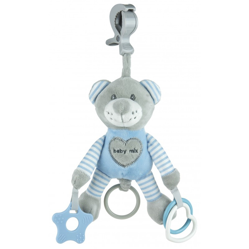 Baby Mix Bear Blue - Travelling toy with vibration - image 1 | Labebe