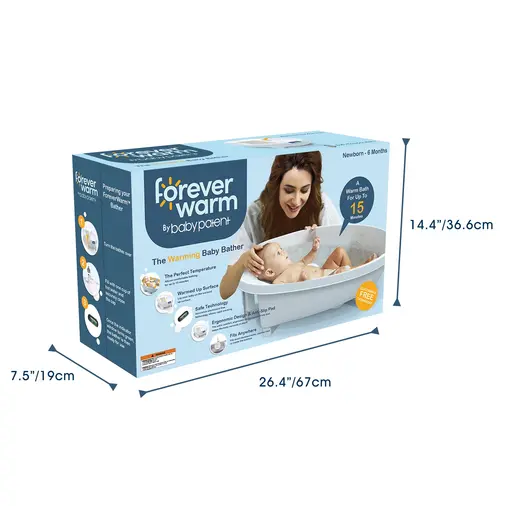 Baby Patent ForeverWarm - ჩვილის აბაზანა ანატომიური ძირით და გამათბობელი ზედაპირით - image 9 | Labebe