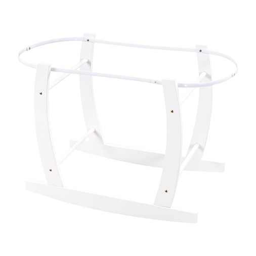 Picci Holder for Moses Basket White- Подставка на колесиках для корзины - изображение 1 | Labebe