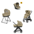 Inglesina Electa Darwin Dumbo Caramel - Baby modular stroller with a car seat and bassinet stand - image 1 | Labebe