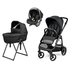 Peg Perego Veloce True Black - Baby modular system stroller with a car seat - image 1 | Labebe