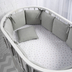 Perina Soft Cotton Grey-Oliva - Бортики на кроватку - изображение 1 | Labebe