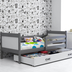Interbeds Rino Graphite/White - მოზარდის ხის საწოლი - image 1 | Labebe