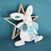 Happy Pop Doudou Pompon Paon - Soft toy with a handkerchief - image 4 | Labebe