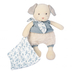 Doudou Botanic Organic Dog Mm With Doudou Blue - Soft toy with a handkerchief - image 2 | Labebe