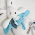 Happy Pop Doudou Pompon Paon - Soft toy with a handkerchief - image 7 | Labebe