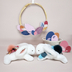 Happy Pop Doudou Pompon Paon - Soft toy with a handkerchief - image 6 | Labebe