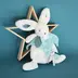 Happy Pop Doudou Pompon Paon - Soft toy with a handkerchief - image 4 | Labebe