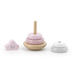 Label Label Stacking Rings Balance Pink - ხის განსავითარებელი სათამაშო - image 2 | Labebe