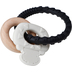 Label Label Teether Silicone Wood Key Black & White - ხის განსავითარებელი სათამაშო ღრძილების მასაჟორით - image 1 | Labebe
