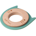 Label Label Teether Wood & Silicone Cat Head Green - Wooden educational toy with a teether - image 2 | Labebe