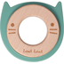 Label Label Teether Wood & Silicone Cat Head Green - Wooden educational toy with a teether - image 1 | Labebe