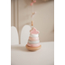 Label Label Stacking Rings Balance Pink - ხის განსავითარებელი სათამაშო - image 3 | Labebe