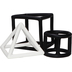 Label Label Teether Toy Silicone Geometric Shapes Black & White - Силиконовая развивающая игрушка с прорезывателем - изображение 4 | Labebe