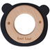 Label Label Teether Wood & Silicone Bear Head Black - Wooden educational toy with a teether - image 1 | Labebe