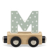 Tryco Letter Train Colors Letter "M" - Деревянная развивающая игрушка - изображение 1 | Labebe