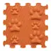 ORTOTO Lucky Paws / Stiff (Pumpkin Orange) (1 pcs.-30*30 cm) - Коврик-пазл для сенсорного массажа стоп - изображение 1 | Labebe