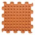 ORTOTO Little Pyramids / Stiff (Pumpkin Orange) (1 pcs.-30*30 cm) - Коврик-пазл для сенсорного массажа стоп - изображение 1 | Labebe