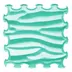 ORTOTO Sandy Waves / Stiff (Pastel Turquoise) (1 pcs.-30*30 cm) - Коврик-пазл для сенсорного массажа стоп - изображение 1 | Labebe