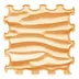 ORTOTO Sandy Waves / Stiff (Caramel Milk) (1 pcs.-30*30 cm) - Massage Puzzle Mat - image 1 | Labebe