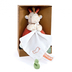 Giraffe Plush With Comforter - Soft toy with a handkerchief and pacifier holder - image 1 | Labebe