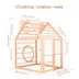 Wooden Climbing Playhouse - Wooden children's playhouse - image 13 | Labebe