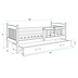 Interbeds Kubus Pine - Wooden bed for teens - image 4 | Labebe