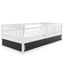 Interbeds Smart White - მოზარდის ხის საწოლი ჩაშენებული სათავსოთი - image 4 | Labebe