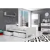Interbeds Arek White - Wooden bed for teens - image 2 | Labebe