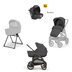 Inglesina Aptica XT Darwin RC Magnet Grey - Детская модульная коляска-трансформер с автокреслом и подставкой для люльки - изображение 6 | Labebe