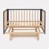 Rant Indy Pro Moon Grey - Baby cot with universal swing - image 2 | Labebe