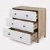 Rant Bamboo Cloud White - საბავშვო კომოდი გამოსაცვლელი დაფით - image 2 | Labebe