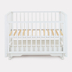 Rant Bergen Plus Cloud White - Baby cot with universal swing and drawer - image 3 | Labebe