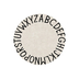 Lorena Canals Round Abc Natural-Negro/Natural-Black - Washable handcrafted rug - image 1 | Labebe