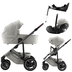 Britax Römer Smile 5Z Lux Linen Grey - საბავშვო ტრანსფორმერი ეტლი რევერსული სავარძლით - image 49 | Labebe