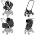 Peg Perego City Loop True Black - Детская модульная коляска-трансформер с автолюлькой - изображение 45 | Labebe