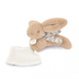 Lapin Doudou Beige Rabbit - Мягкая игрушка с платочком - изображение 2 | Labebe