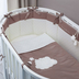 Perina Bambino Oval Cappuccino - Комплект детского постельного белья для круглой и овальной кроватки - изображение 1 | Labebe
