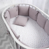 Perina Soft Cotton Grey-Lilac - საბავშვო საწოლის ბამპერები - image 2 | Labebe