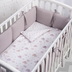 Perina Soft Cotton Grey-Lilac - Side Bumpers - image 1 | Labebe
