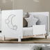 Erbesi Little Moon Bianco - Детская кроватка на колесиках - изображение 1 | Labebe